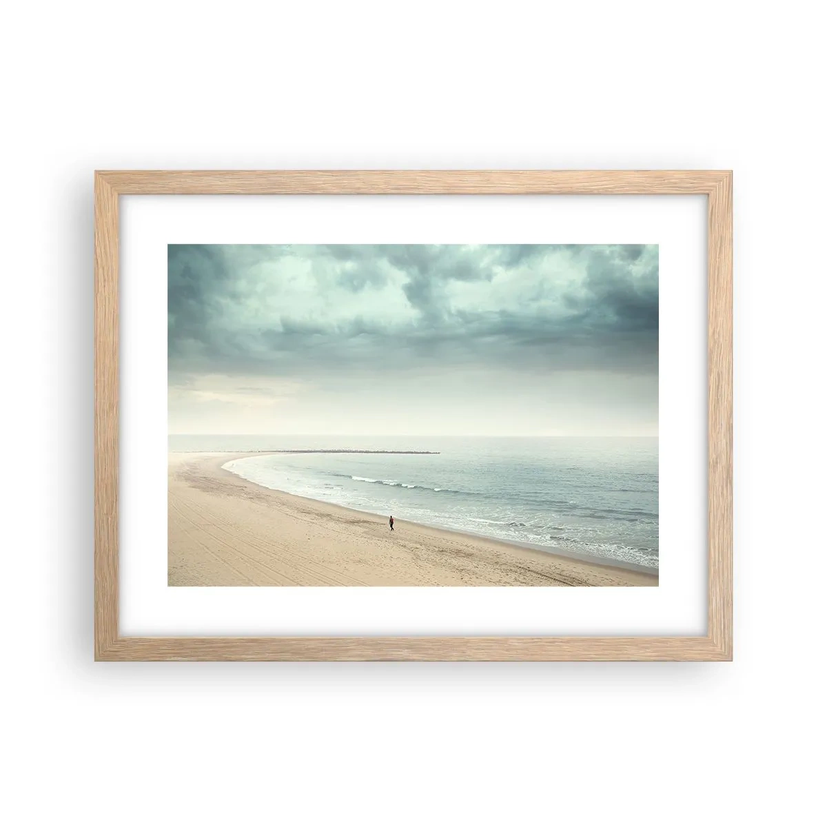 Póster en marco roble claro - En busca de la paz - 40x30 cm