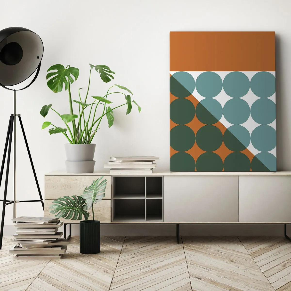 Cuadro sobre lienzo - Impresión de Imagen - Hacia arriba y en diagonal - 45x80 cm