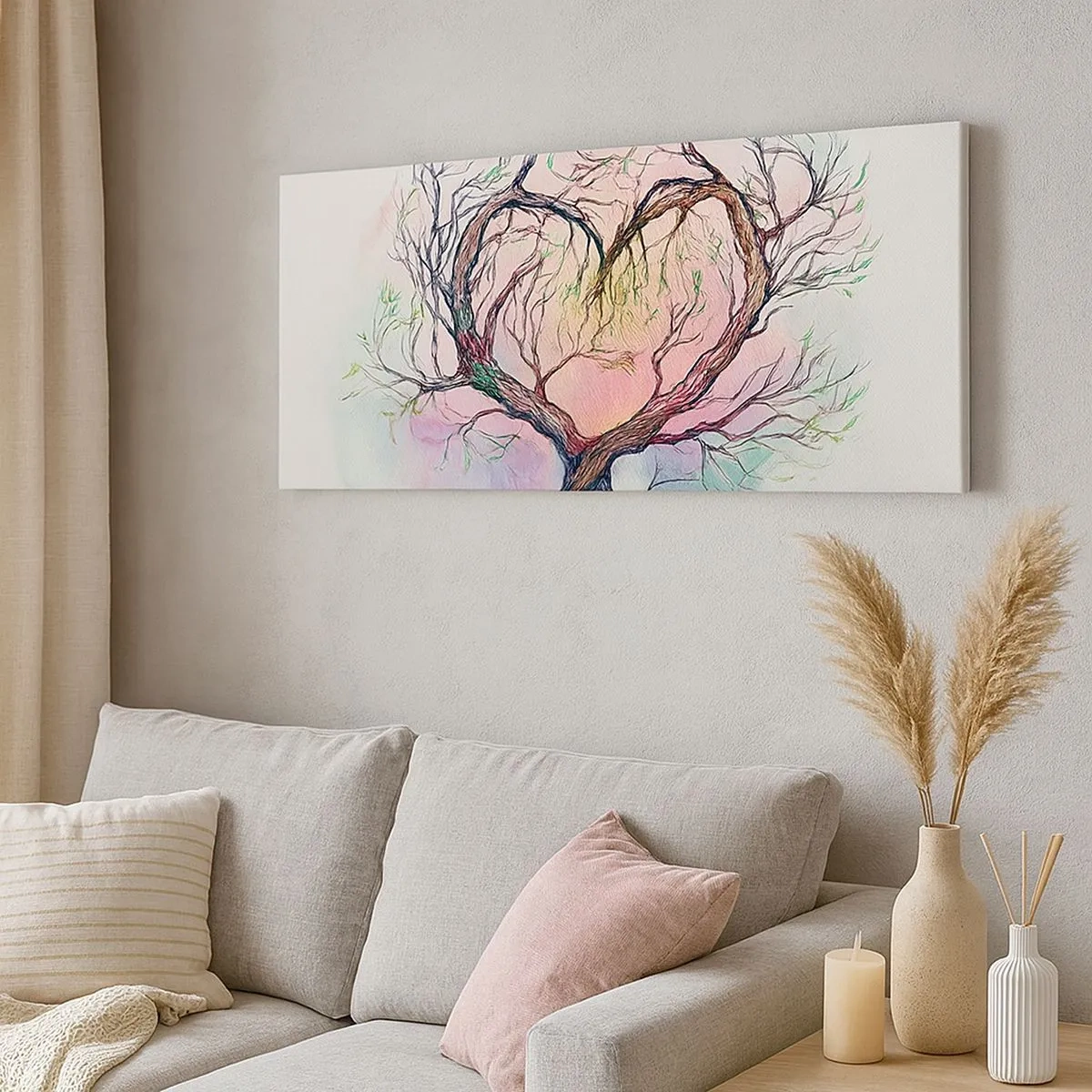 Cuadro sobre lienzo - Impresión de Imagen - Juntos contra los vientos - 100x40 cm