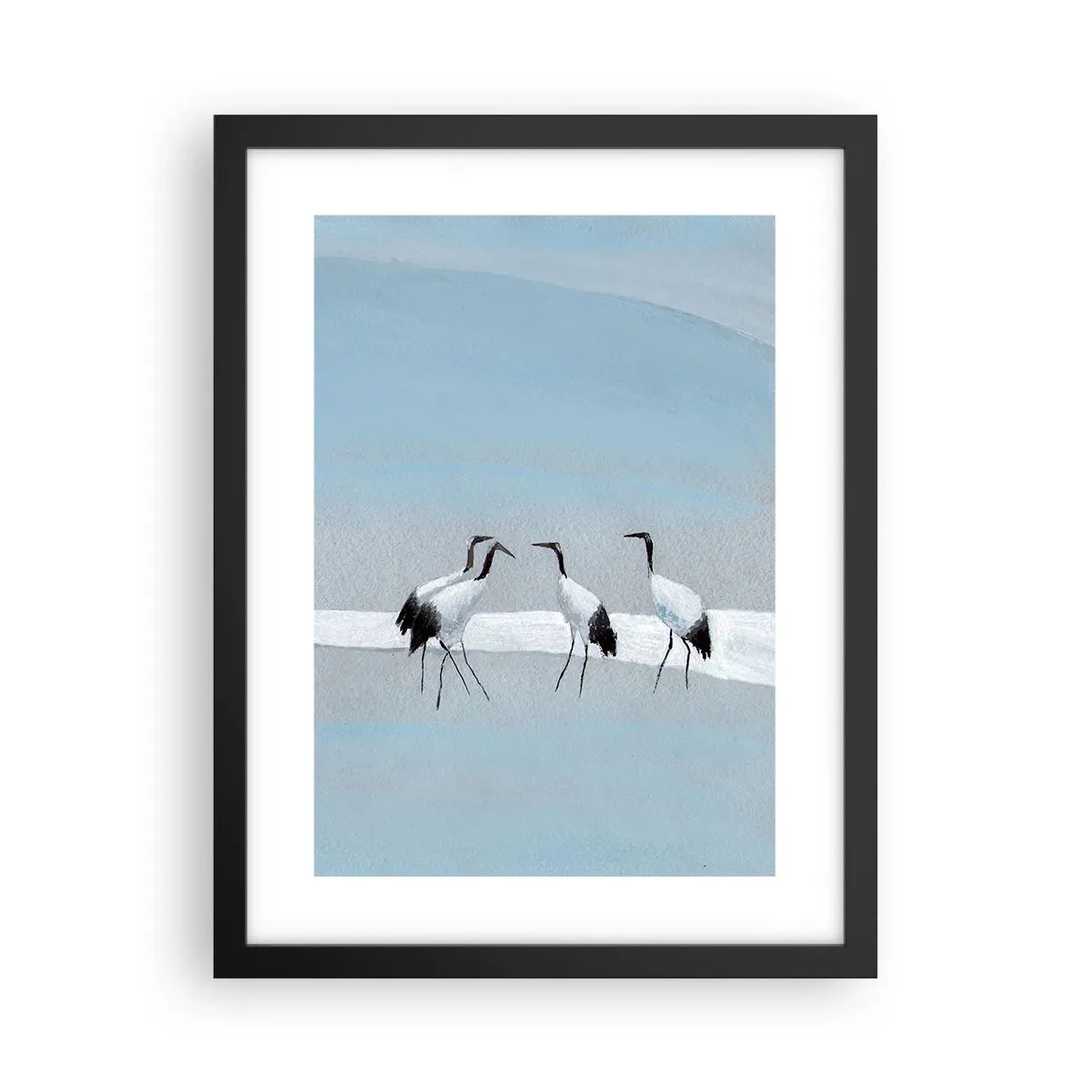 Póster en marco negro - Después de un día caluroso - 30x40 cm