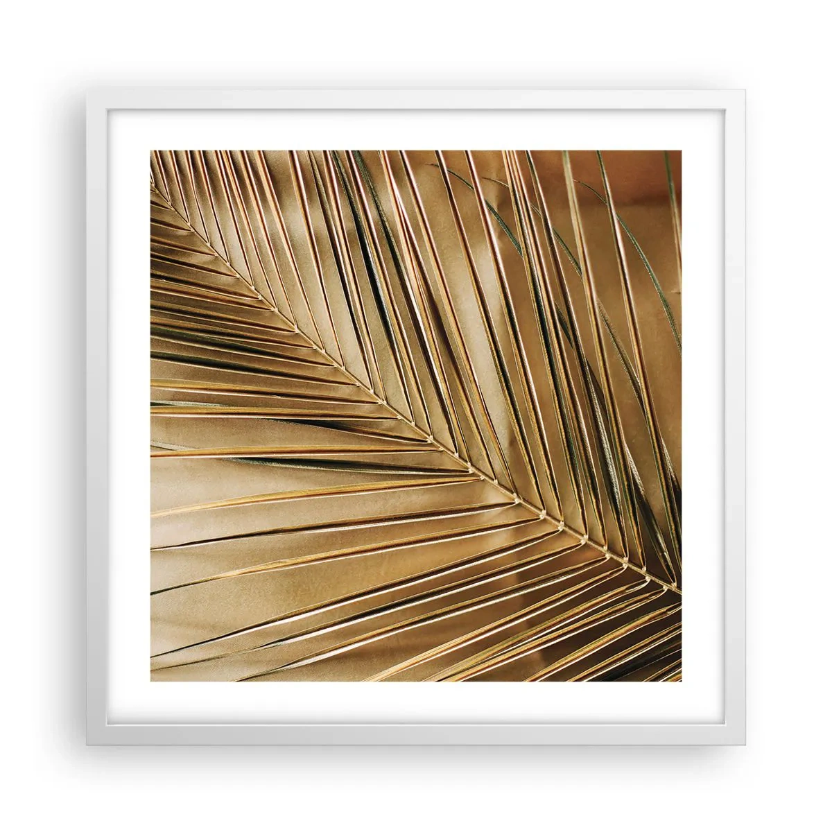 Póster en marco blanco - Una columnata natural - 50x50 cm