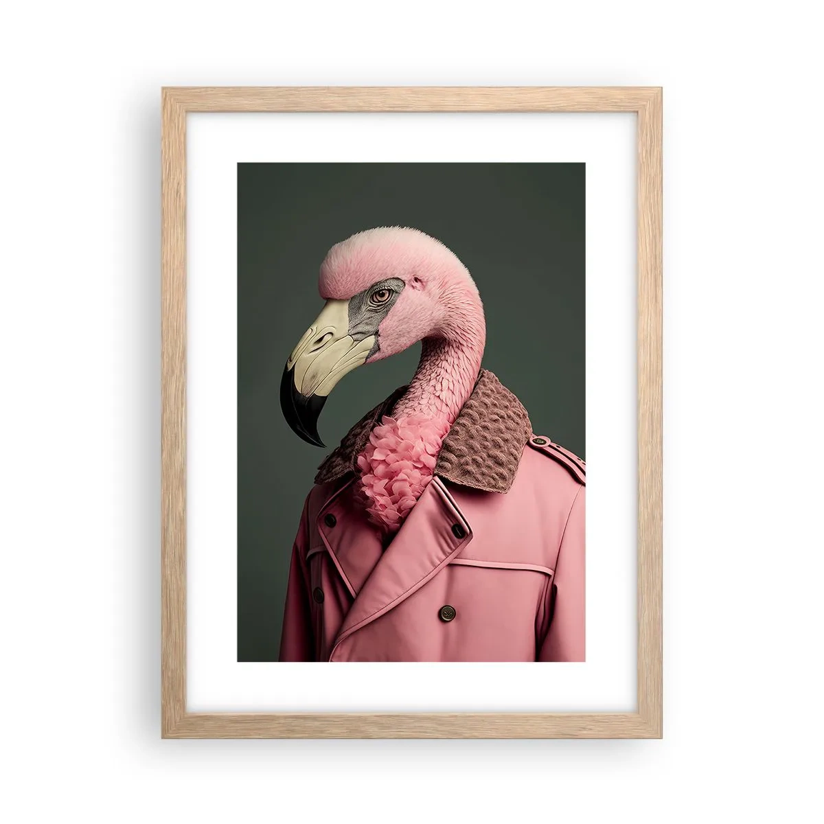 Póster en marco roble claro - La auténtica elegancia - 30x40 cm