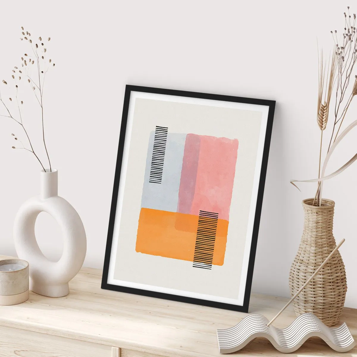 Póster en marco negro - La rectitud - 61x91 cm