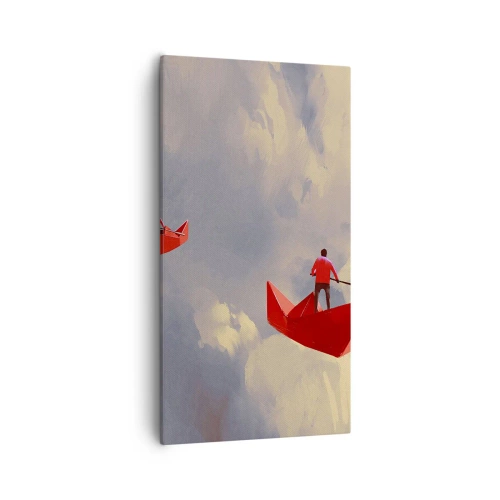 Cuadro sobre lienzo - Impresión de Imagen - El viaje de un soñador - 55x100 cm