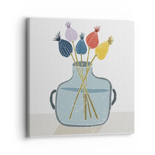 Cuadro sobre lienzo - Impresión de Imagen - Como una semilla de amapola - 30x30 cm