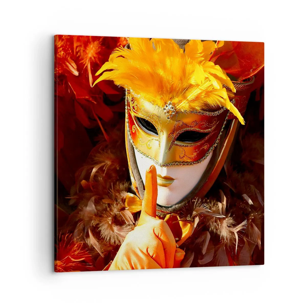 Cuadro sobre lienzo - Impresión de Imagen - El misterio es parte del juego - 50x50 cm