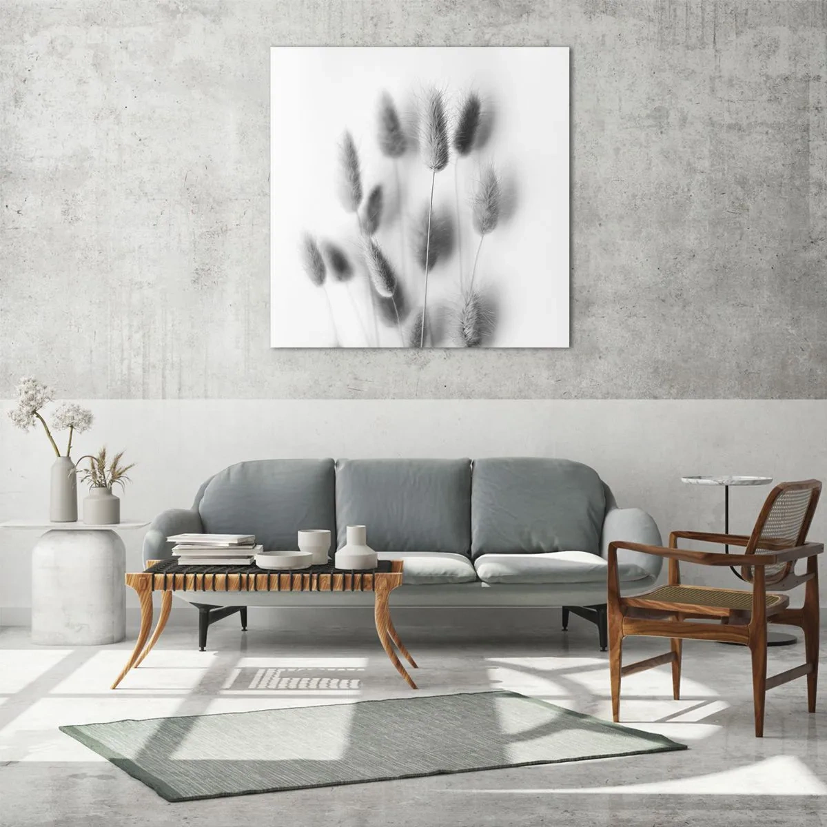 Cuadro sobre vidrio - Impresiones sobre Vidrio - Esponjas naturales - 40x40 cm