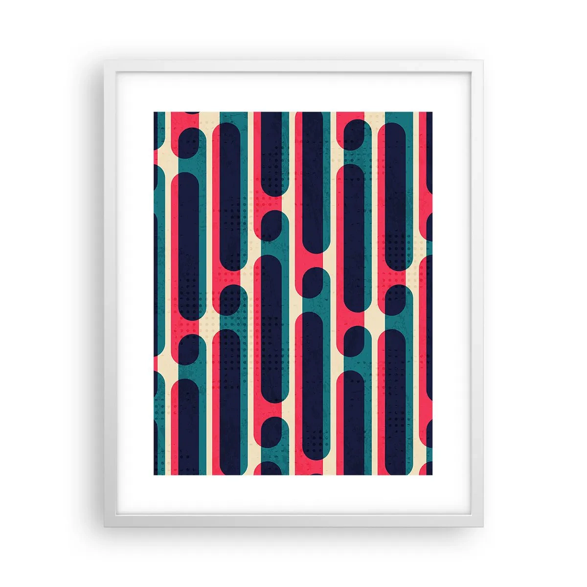 Póster en marco blanco - Profundidad y relieve - 40x50 cm