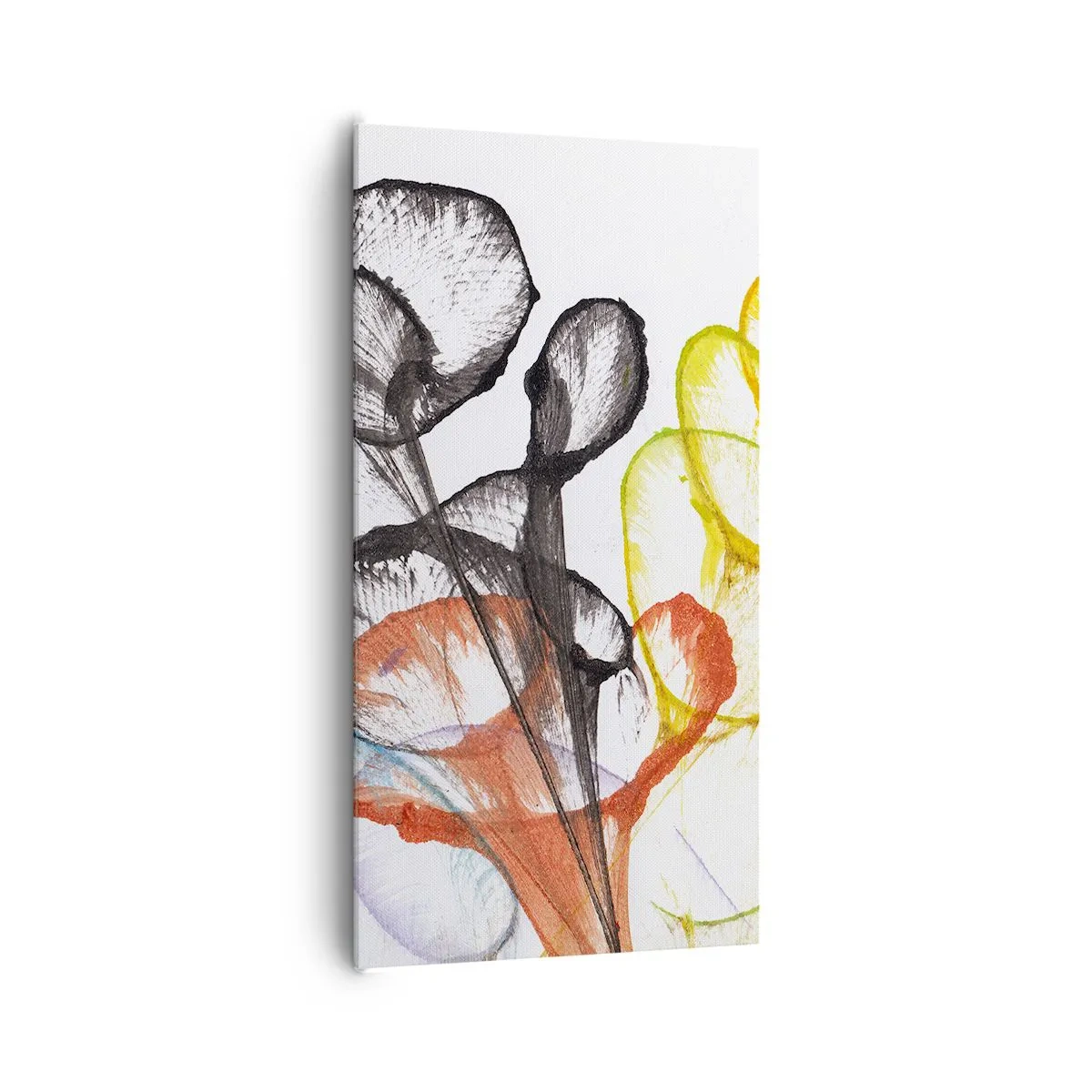 Cuadro sobre lienzo - Impresión de Imagen - Flores con alma - 65x120 cm