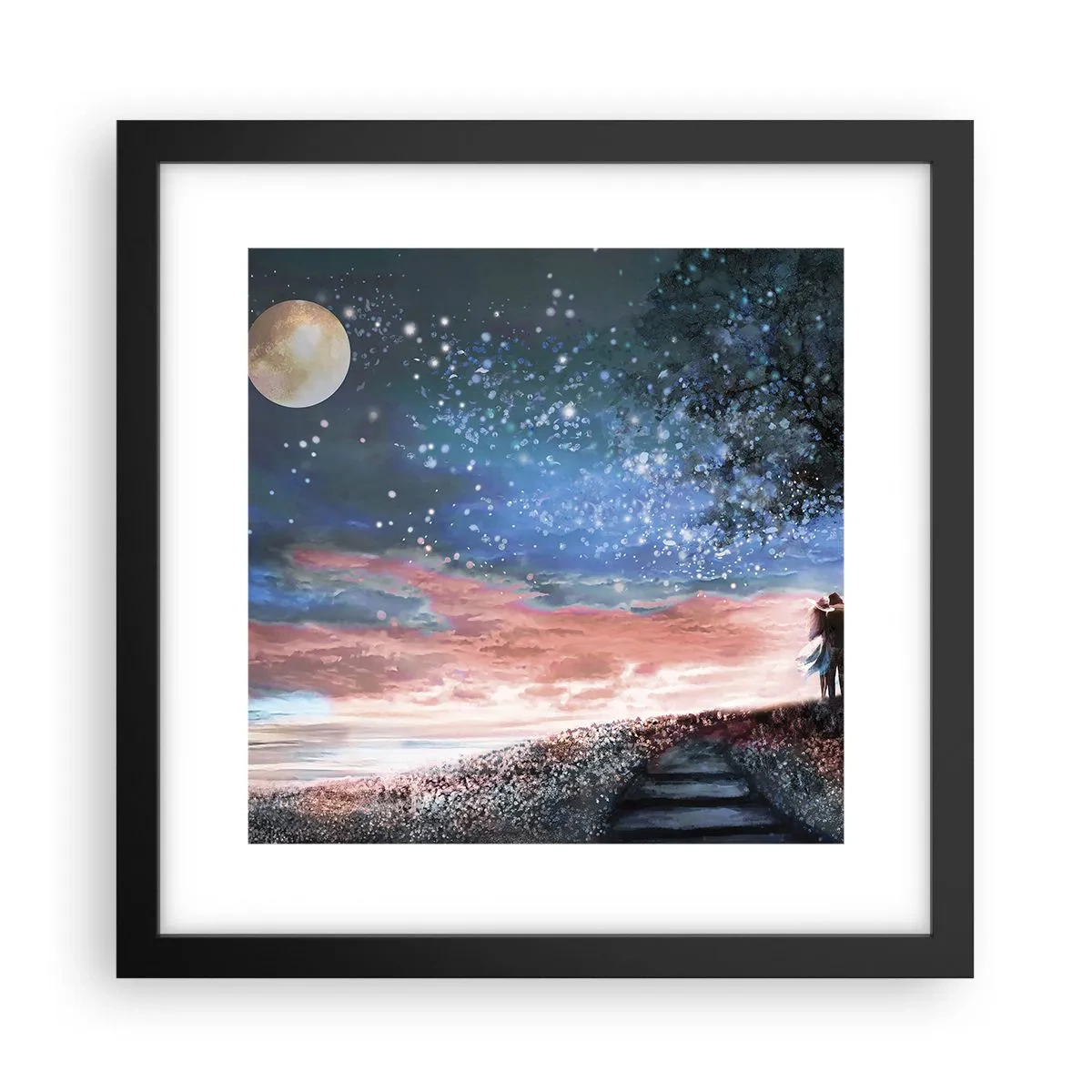 Póster en marco negro - Un espectáculo estelar - 30x30 cm