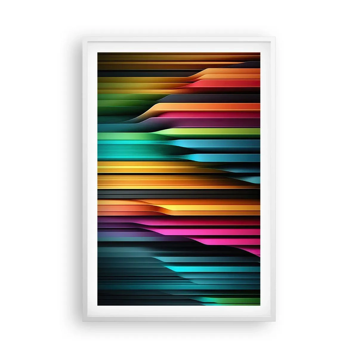 Póster en marco blanco - Órgano luminoso - 61x91 cm