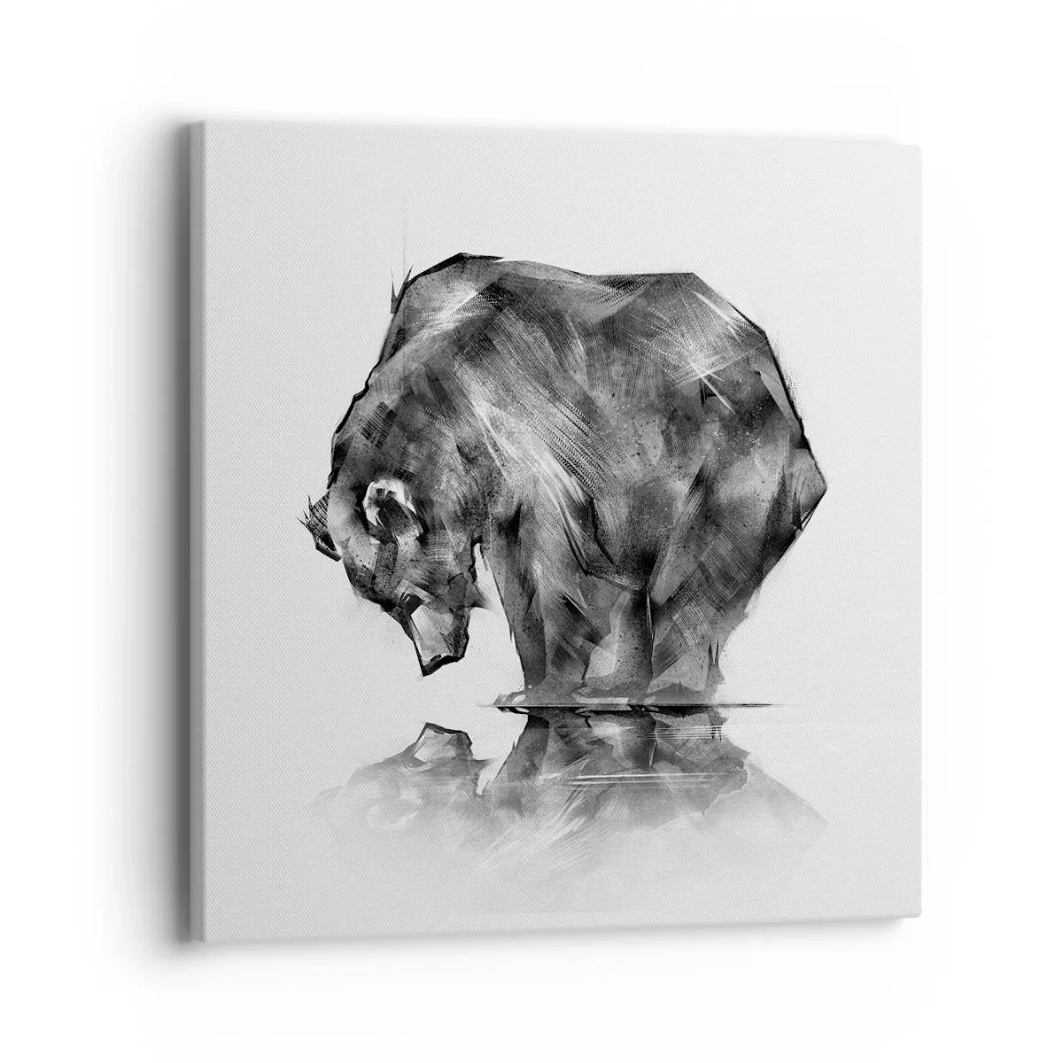 Cuadro sobre lienzo - Impresión de Imagen - Es bueno ver a alguien cercano - 40x40 cm