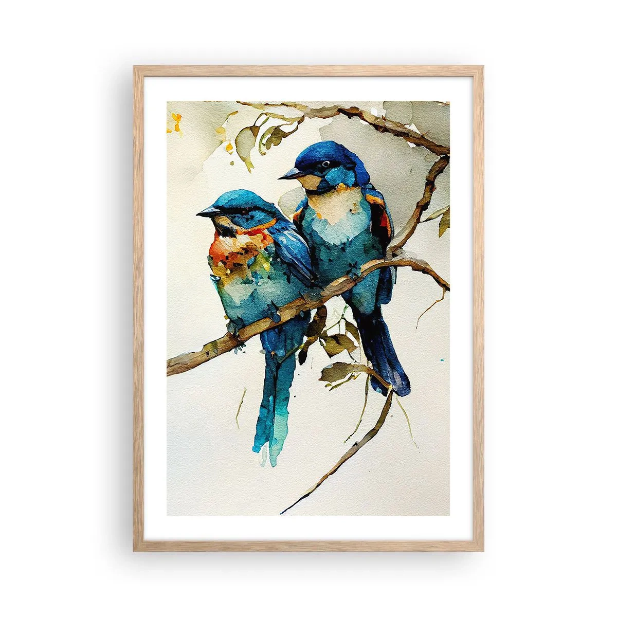 Póster en marco roble claro - ¿Ofendido? - 50x70 cm