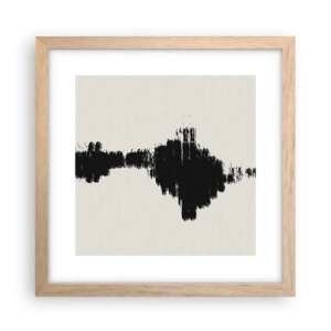 Póster en marco roble claro - Vibraciones de la imaginación - 30x30 cm