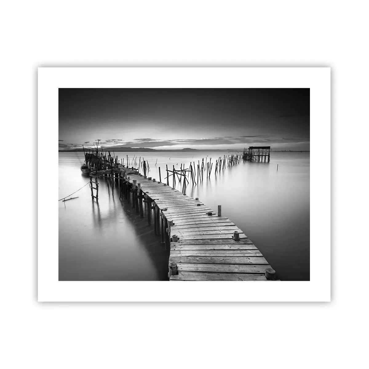 Póster - La calma de una orilla olvidada - 50x40 cm