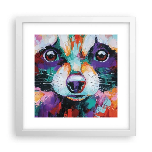 Póster en marco blanco - Solo buenas emociones - 30x30 cm