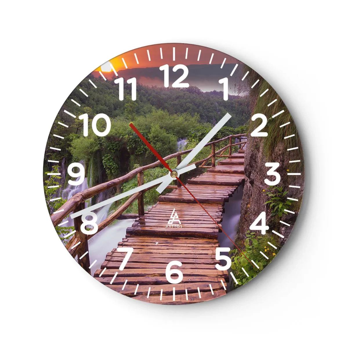 Reloj de pared - Reloj de vidrio - Una belleza inimaginable - 40x40 cm