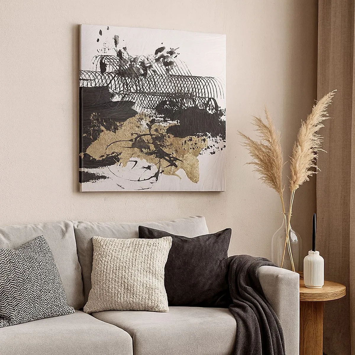 Cuadro sobre lienzo - Impresión de Imagen - Composición con pasión - 30x30 cm