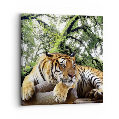 Cuadro sobre lienzo - Impresión de Imagen - Atentamente - 30x30 cm