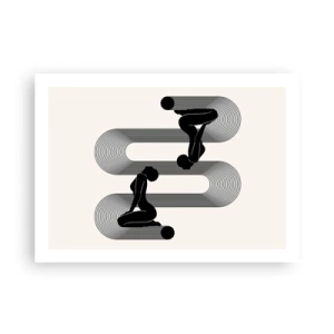 Póster - Simetría sensual - 70x50 cm