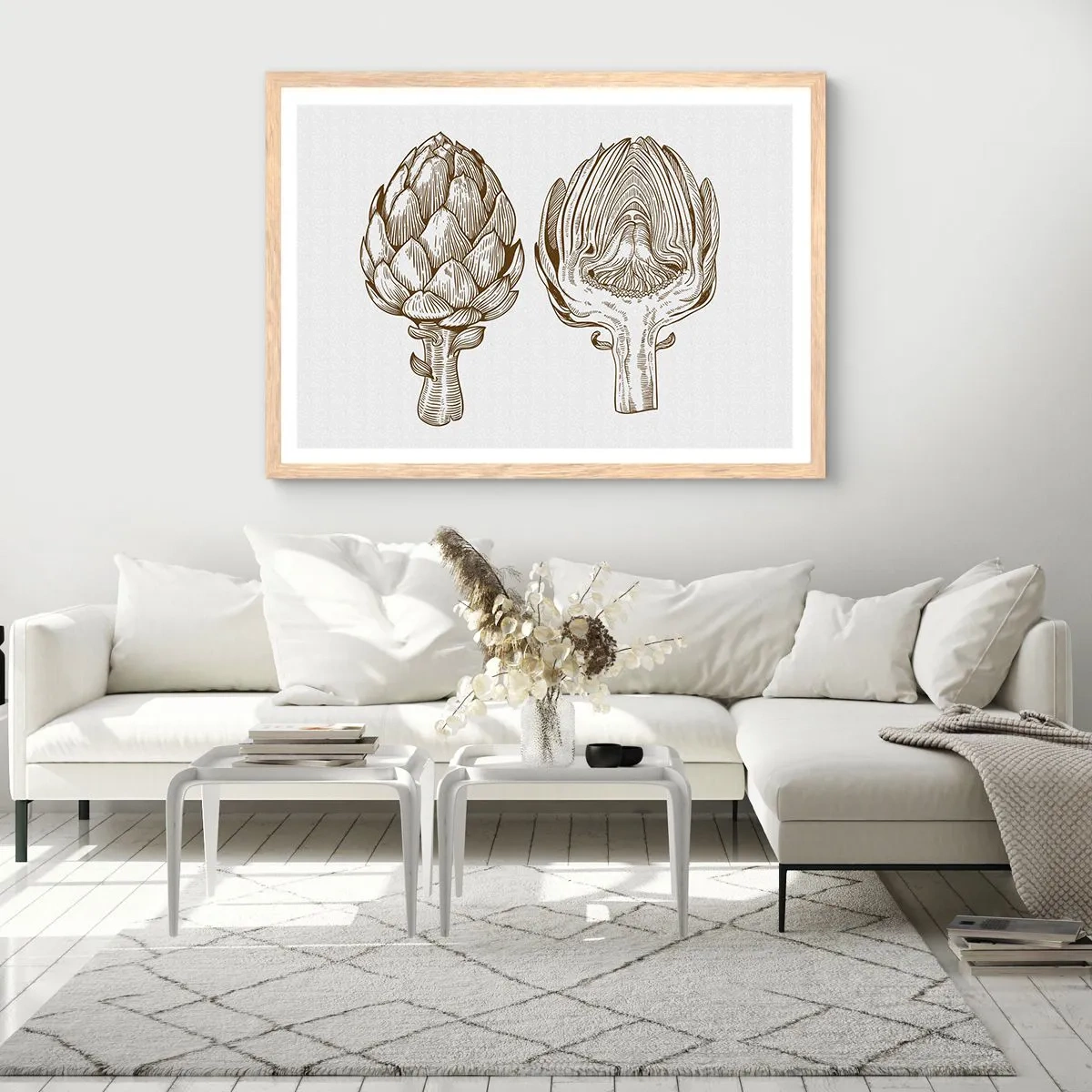 Póster en marco roble claro - Lección de anatomía - 50x40 cm