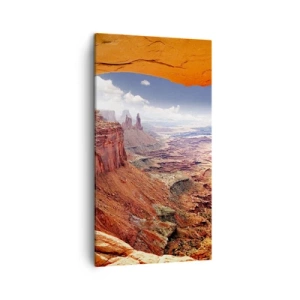 Cuadro sobre lienzo - Impresión de Imagen - Tallado por la propia naturaleza - 45x80 cm