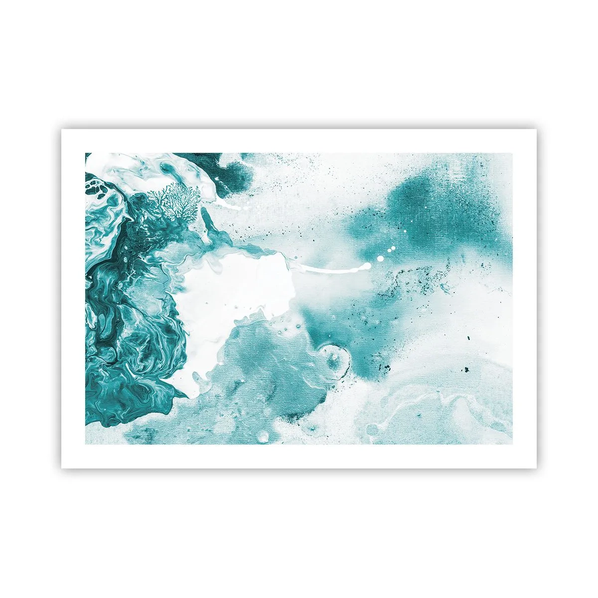 Póster - Remansos de azul - 70x50 cm