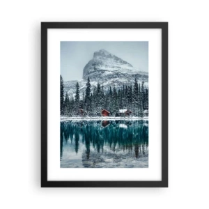 Póster en marco negro - Retiro canadiense - 30x40 cm