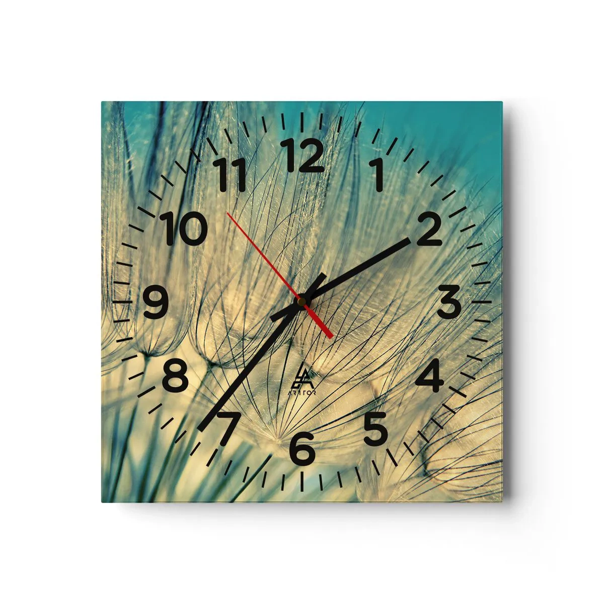 Reloj de pared - Reloj de vidrio - Esperando el viento - 40x40 cm