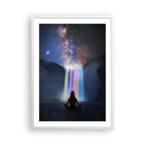 Póster en marco blanco - Armonía absoluta - 50x70 cm