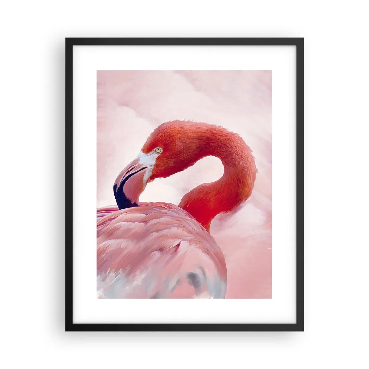 Póster en marco negro - La belleza de las aves - 40x50 cm
