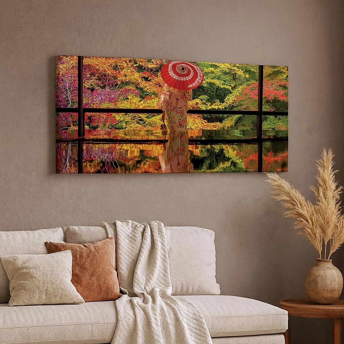 Cuadro sobre lienzo - Impresión de Imagen - En un templo de la naturaleza - 100x40 cm