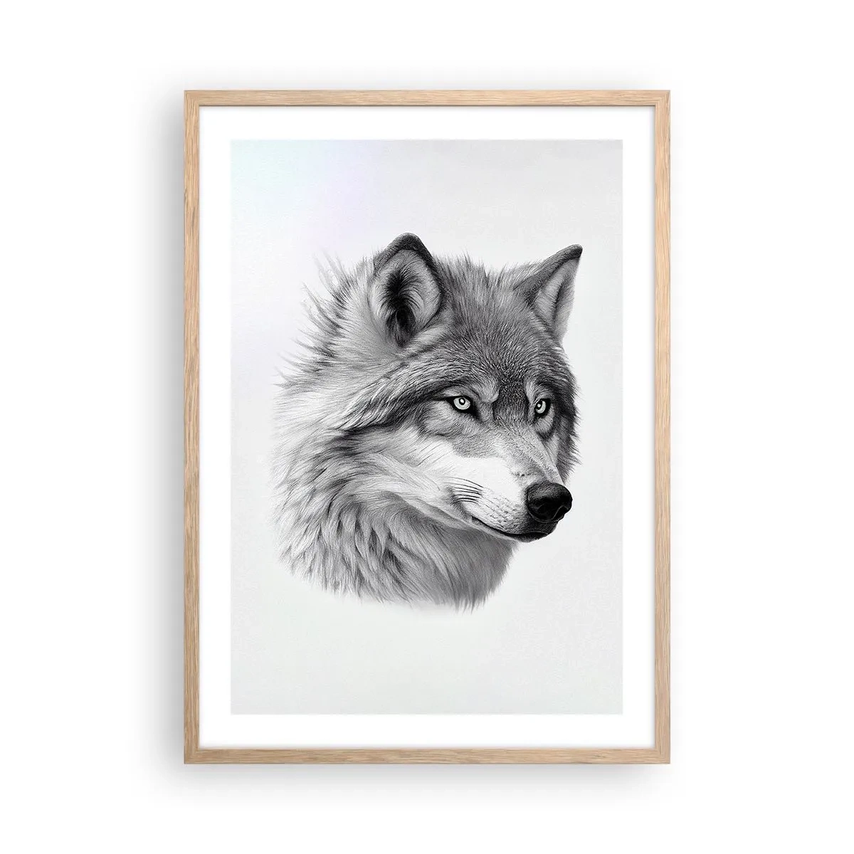 Póster en marco roble claro - Alfa - sin duda - 50x70 cm