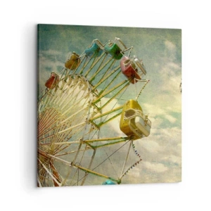 Cuadro sobre lienzo - Impresión de Imagen - Será, será un día estupendo.... - 60x60 cm