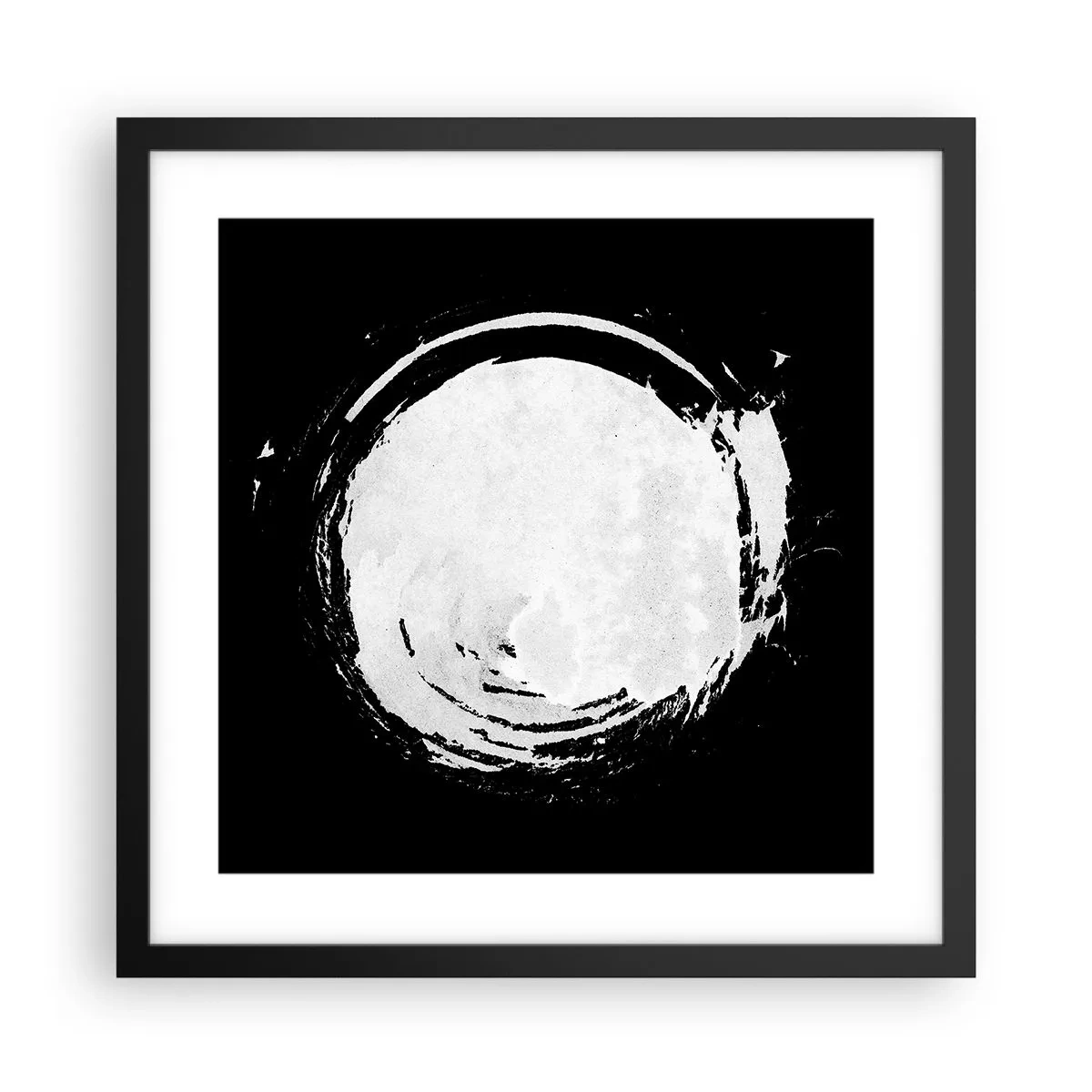 Póster en marco negro - La buena salida - 40x40 cm