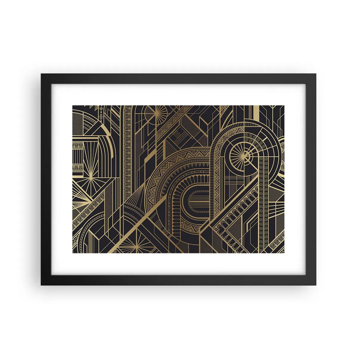 Póster en marco negro - Conceptos, ideas, planes - 40x30 cm