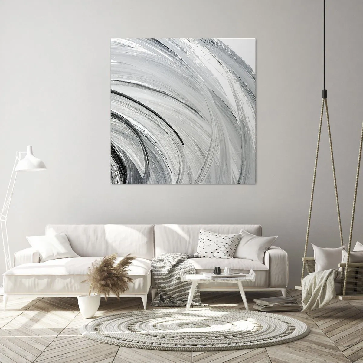 Cuadro sobre lienzo - Impresión de Imagen - Composición orbital - 40x40 cm