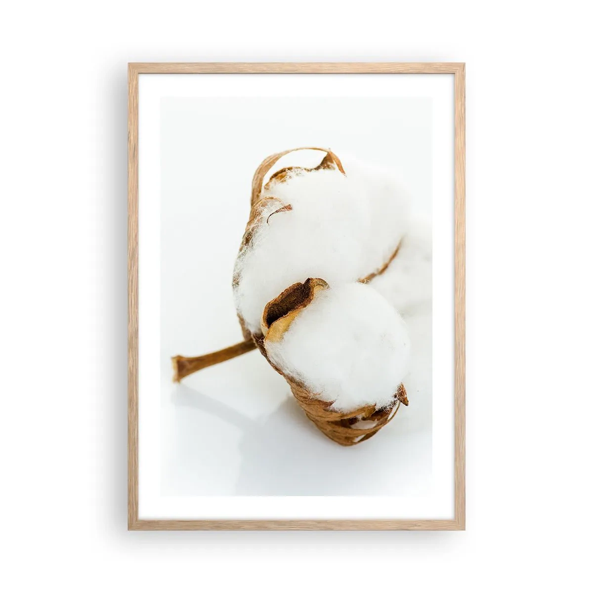 Póster en marco roble claro - Suave por naturaleza - 50x70 cm