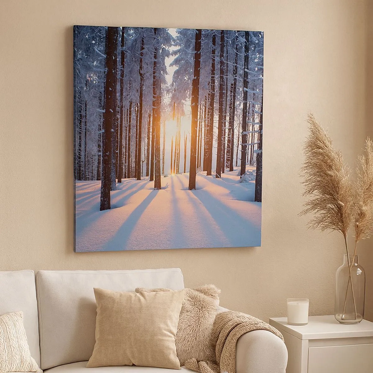 Cuadro sobre lienzo - Impresión de Imagen - Claramente en blanco y negro - 30x30 cm