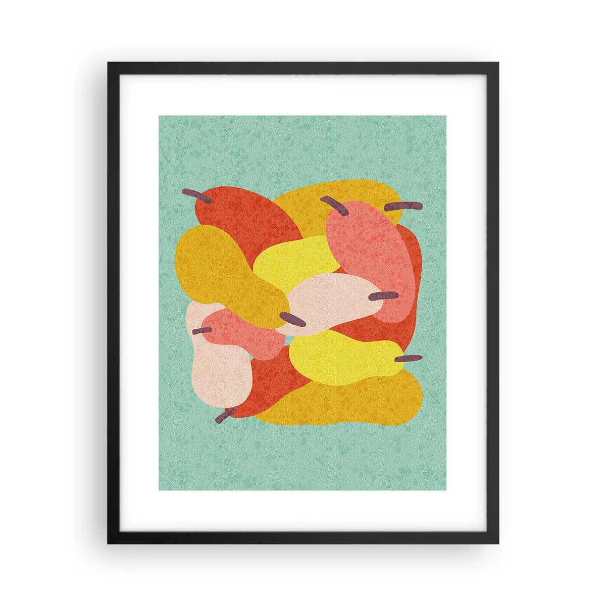 Póster en marco negro - Saborear el sol del verano - 40x50 cm