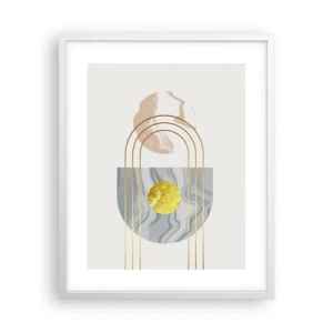 Póster en marco blanco - Brillo y resplandor - 40x50 cm