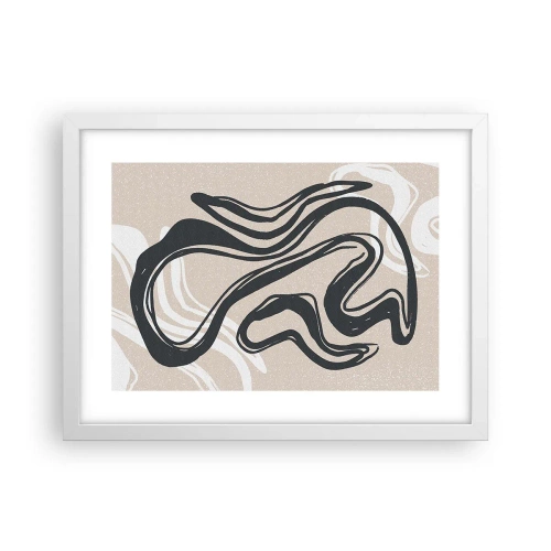 Póster en marco blanco - Expresión multiplicada - 40x30 cm