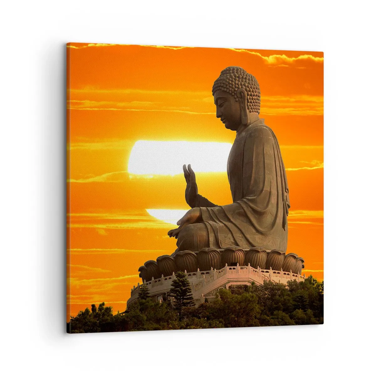 Cuadro sobre lienzo - Impresión de Imagen - Sin miedo al mundo - 50x50 cm