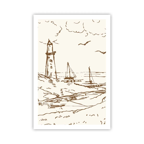 Póster - Un esbozo de un recuerdo de verano - 61x91 cm