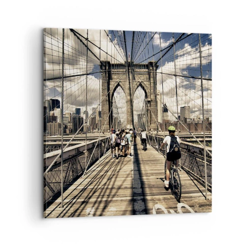Cuadro sobre lienzo - Impresión de Imagen - En el corazón de la ciudad - 60x60 cm