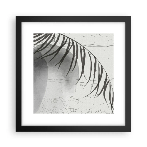 Póster en marco negro - El sutil exotismo de la naturaleza - 30x30 cm