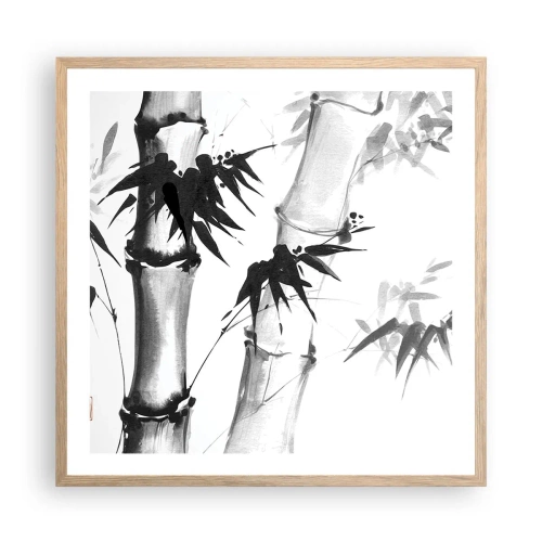 Póster en marco roble claro - Primer plano de Oriente - 60x60 cm