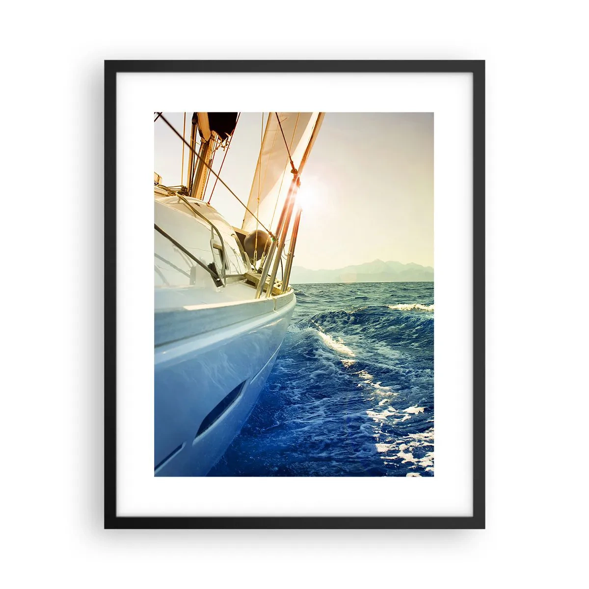 Póster en marco negro - Para una aventura - 40x50 cm