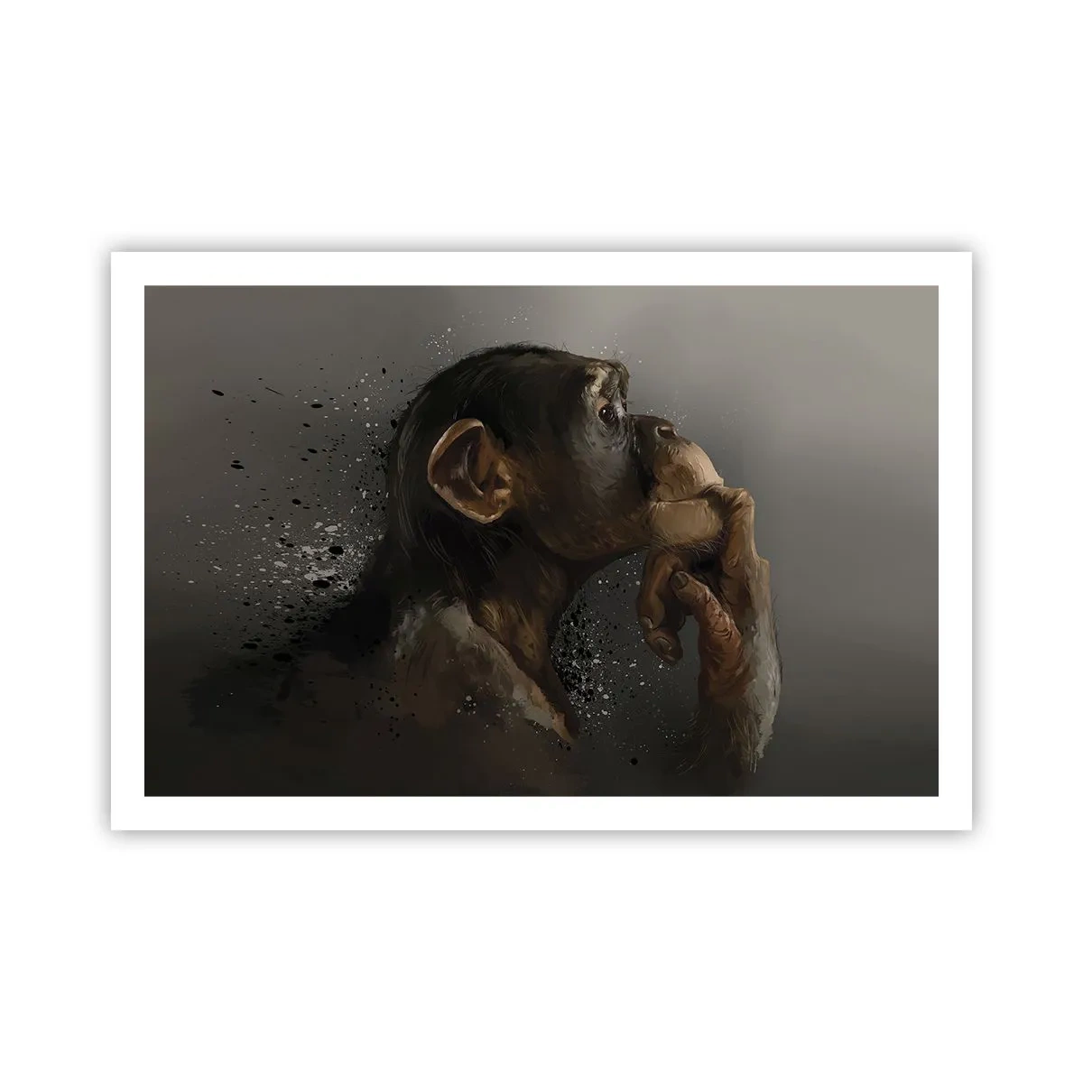 Póster - La evolución del pensador - 91x61 cm