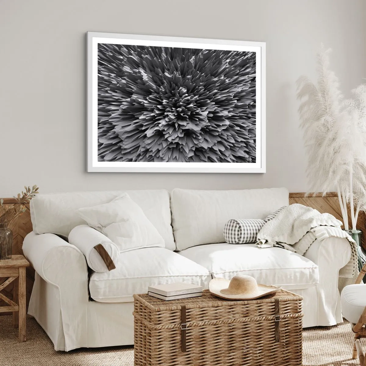 Póster en marco blanco - No puede ser más afilado - 91x61 cm